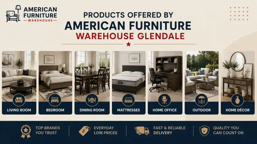 American Furniture Warehouse Glendale AZ buying guide featuring store information, furniture collections, financing options, delivery services, and expert shopping tips.
