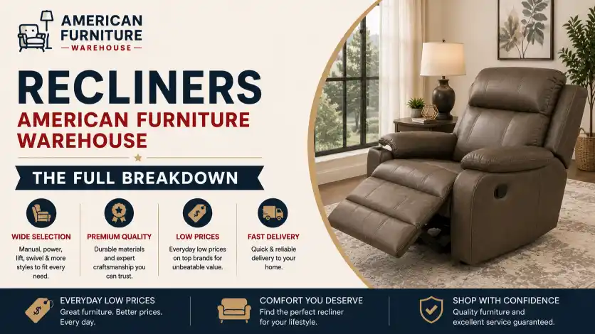 American Furniture Warehouse recliner sale