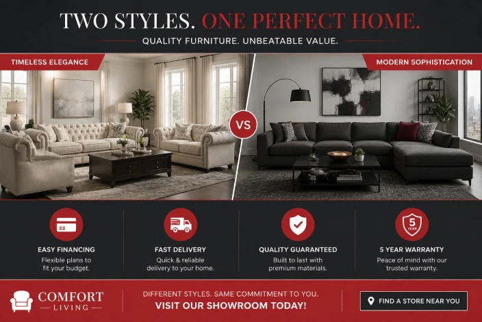 AFW vs Ashley Furniture price comparison for recliners and living room seating comparing comfort features, prices, and furniture quality.