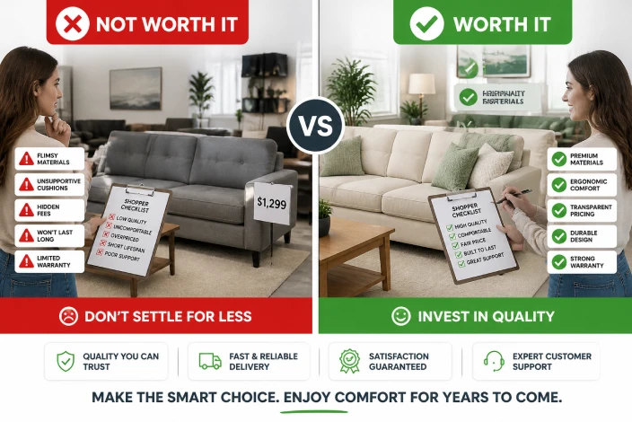 AFW vs Ashley Furniture price comparison analyzing quality differences in materials, craftsmanship, durability, and furniture construction.